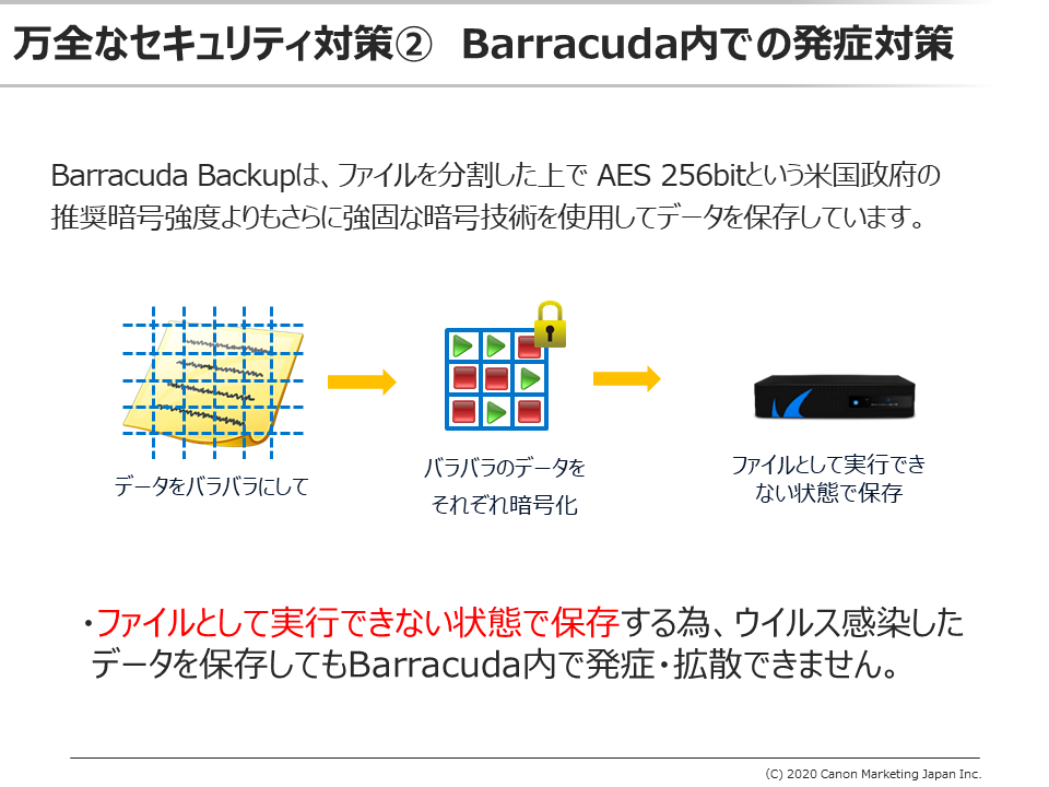 Barracuda内での発症対策