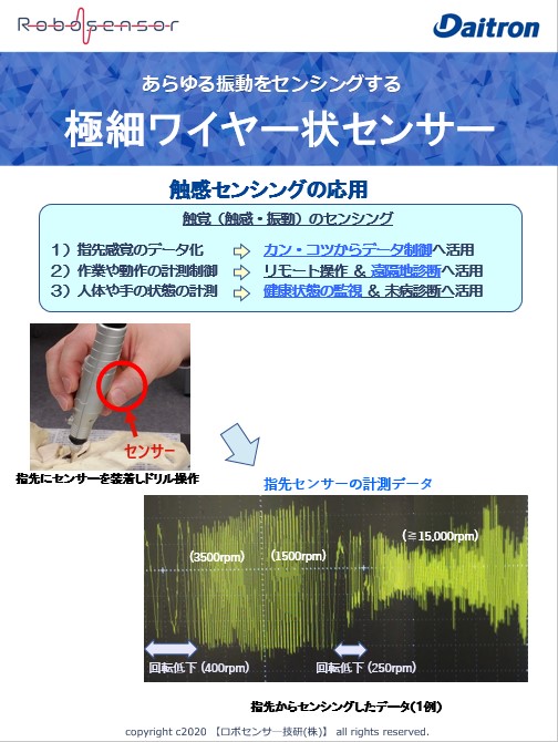 ロボセンサー技研製 ピエゾ電線センサー