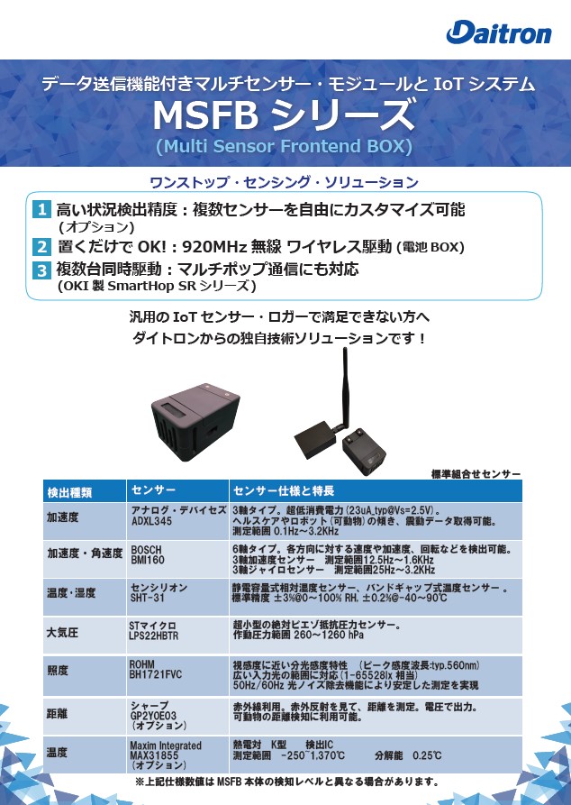 ダイトロン製 Multi Sensor Frontend Box